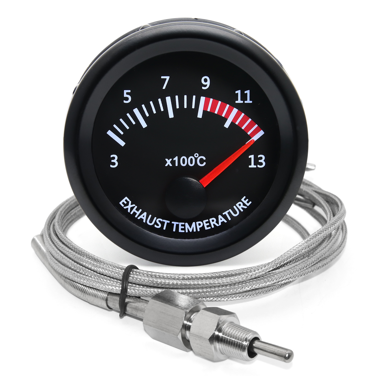 Universal 52mm 2 "Auto Auto Abgas Temperaturanzeige 300 ~ 1300 Celsius 12V Abgas Temperaturanzeige Ext Temp Meter EGT mit Sensor