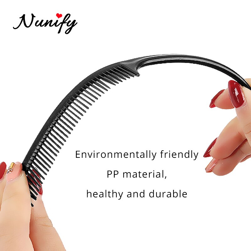 Nunify Reizen Haar Borstel Wide Tand Plastic Hair Brush Kam Nat Detangling Haar Kam Pro Salon Zachte Haarverzorging Styling tool