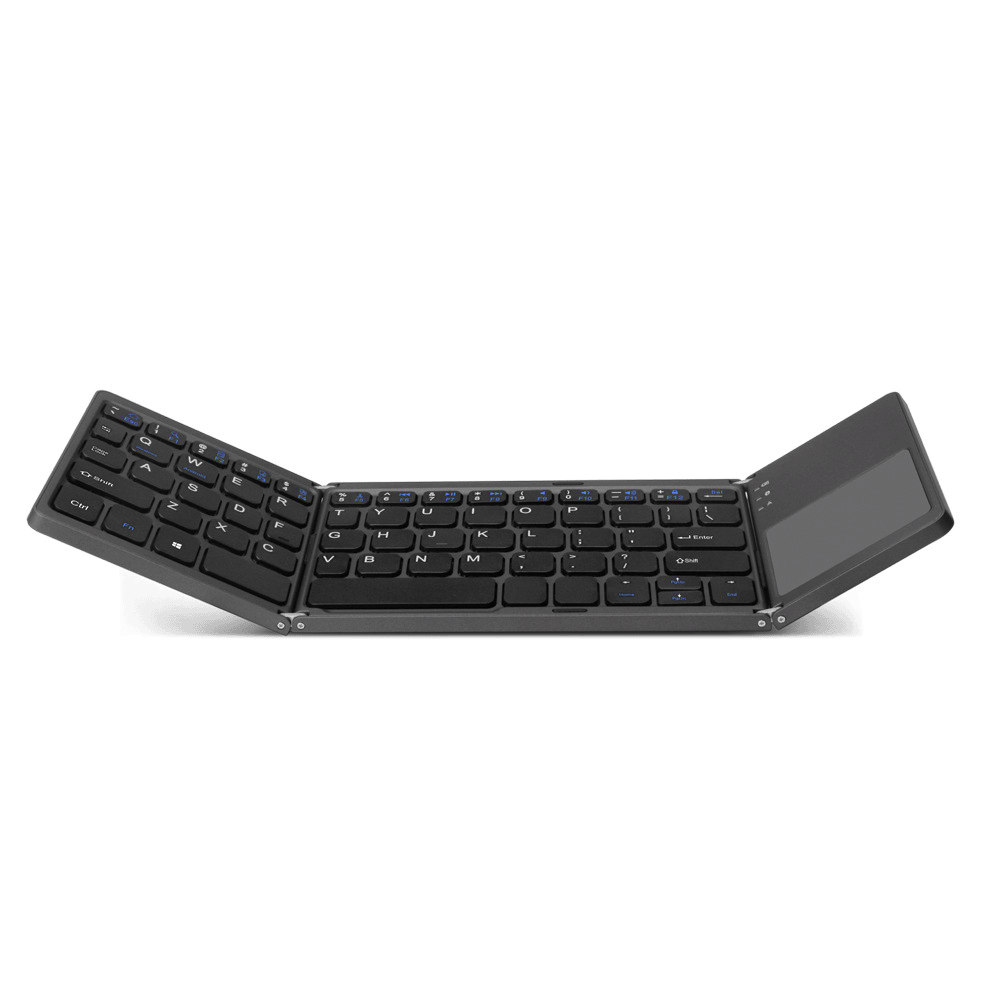 Mobiele telefoon tablet pc opvouwbaar bluetooth toetsenbord ultradun mini drievoudig opvouwbaar touch systeem universeel toetsenbord