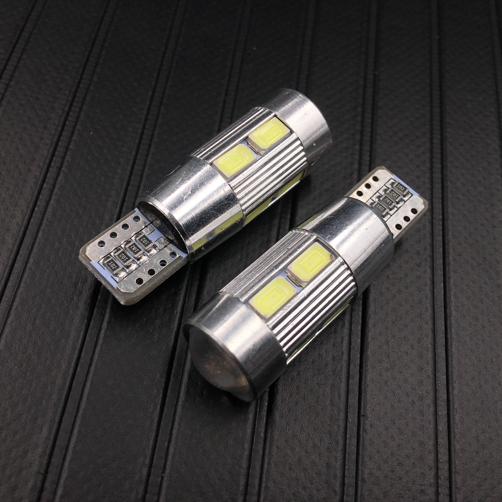 2x Auto Styling Auto Auto LED T10 Canbus 194 W5W 10 SMD 5630 LED Gloeilamp Geen Fout LED Licht parking T10 LED Car Side Light 12V