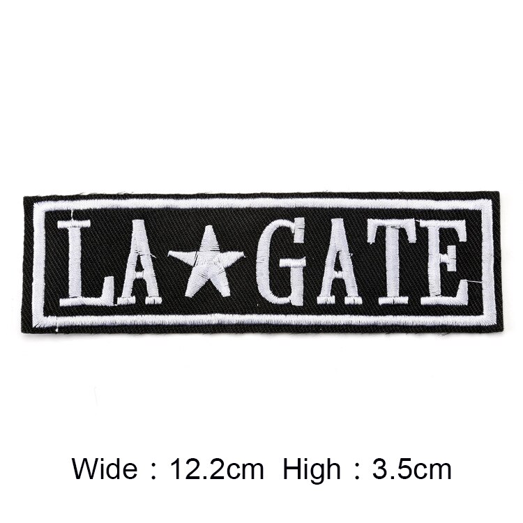 Computer embroidery black and white patch patch clothing accessories badge computer embroidery patch cloth: 17