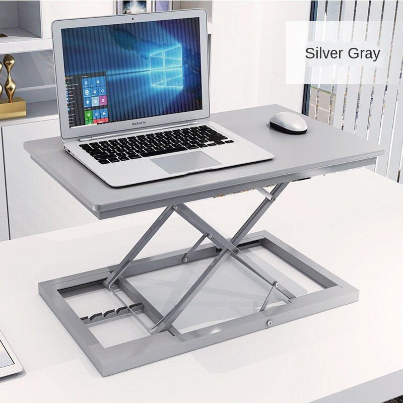 Standing Table Lifting Table Standing Desk Notebook Vertical Stand Computer Monitor Heightened Table Desk: Red