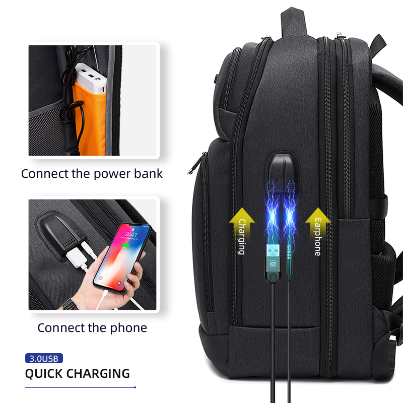 Wiersoon Usb Opladen Laptop 15.6 Inch Zakelijke Rugzak Mannen Reizen Rugzak Mochila Voor Vrouwen