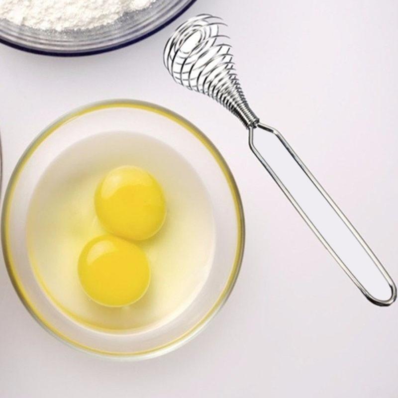 Roestvrij Staal Eiklopper Lente Coil Garde Handmixer Blender Keuken Accessoires Egg Gereedschap Handvat Stiring Keuken Tool