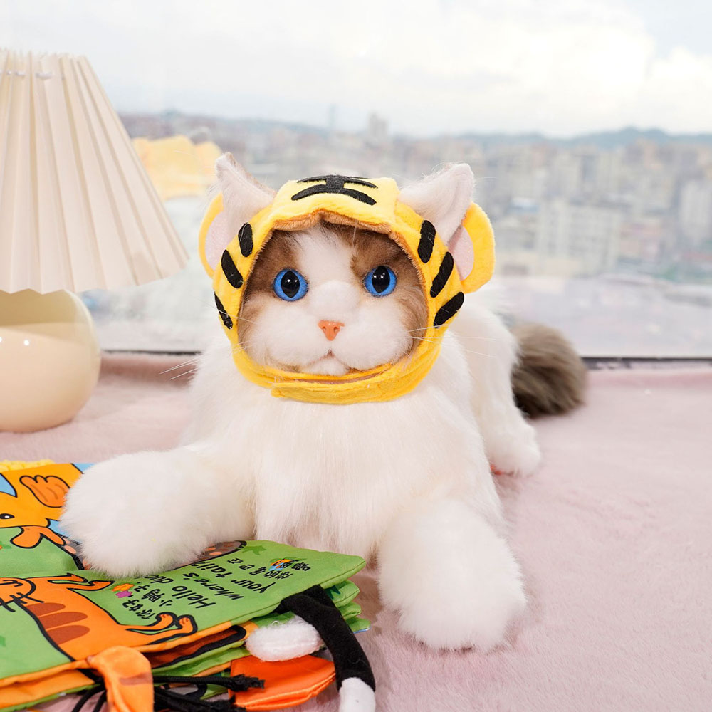 Kitten Grappige Hoed voor Kat Cosplay Verkleedkleding Leuke Huisdier Hoed Foto Prop Universele Puppy Kat Cap voor Halloween Kerstfeest