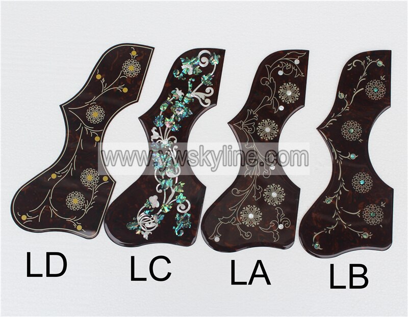 right hand and left hand J200 guitar pickguard, pickguards for J200 guitar,2mm thickness celluloid inlays Pick-guard,