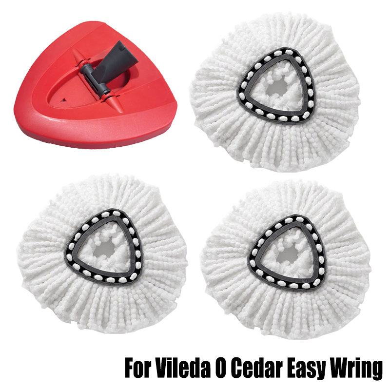Spin Mop Doek Hoofd Basis Scrub Mop Borstelkop Vervanging voor Vileda O-cedar 360 ° Easy Wring Tank Systeem Douche Vloer Mop Borstel: Army Green
