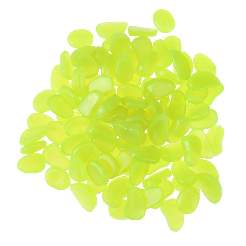 100pcs Garden Aquariums Fish Tank Crafts Decor Luminous Stones Pebbles Garden Yard Decor Luminous stones: 4