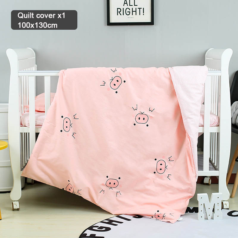 1pcs Baby Dekbedovertrek 130*100cm Cartoon Plaid Cover Pad Dots Dieren Milieubescherming Baby Beddengoed Ademend zachte