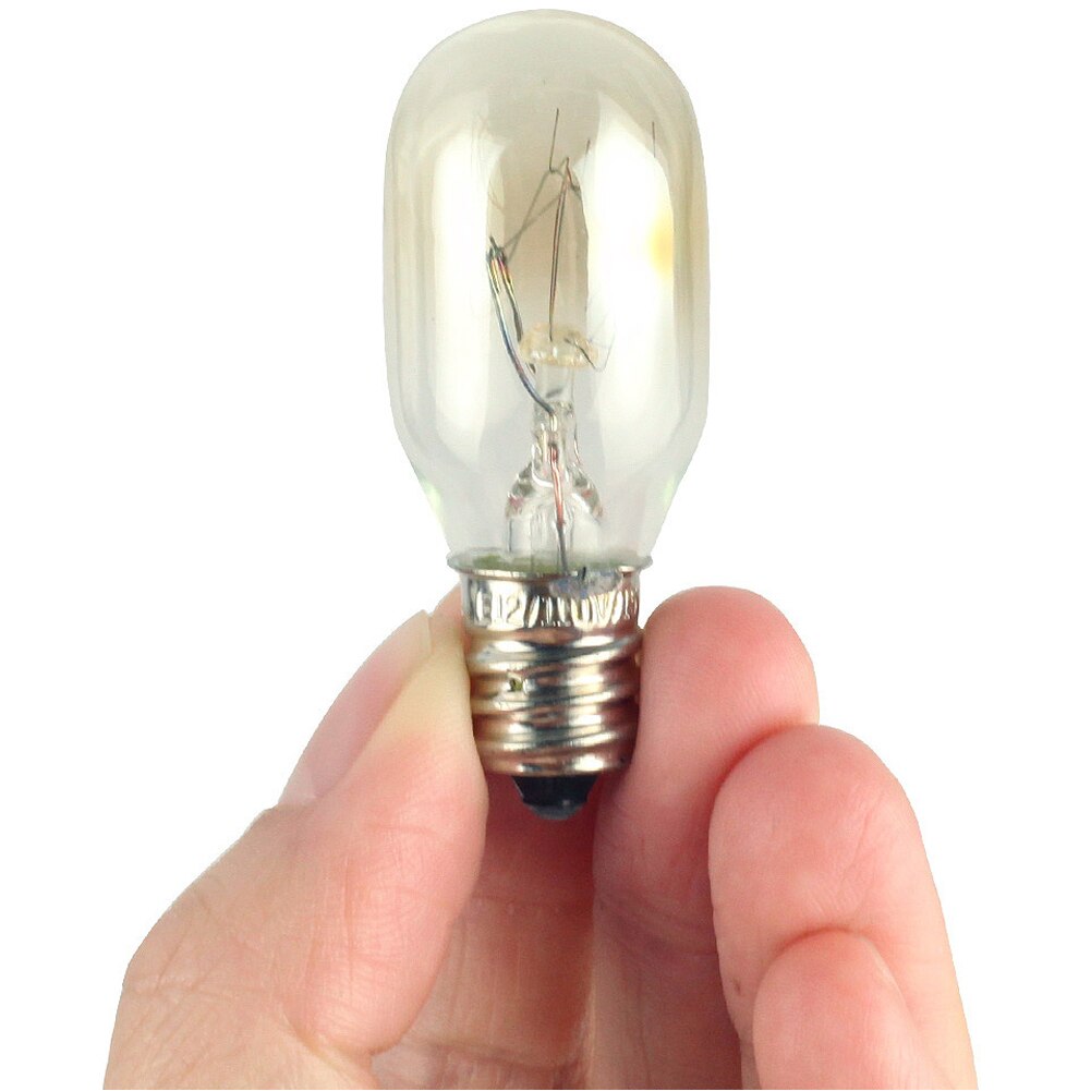 E12/E14 Heat Resistant Salt Light Replacement Oven Bulb Incandescent Easy Install 15W 25W Copper Base Super Bright: 15W-Nickle-E12