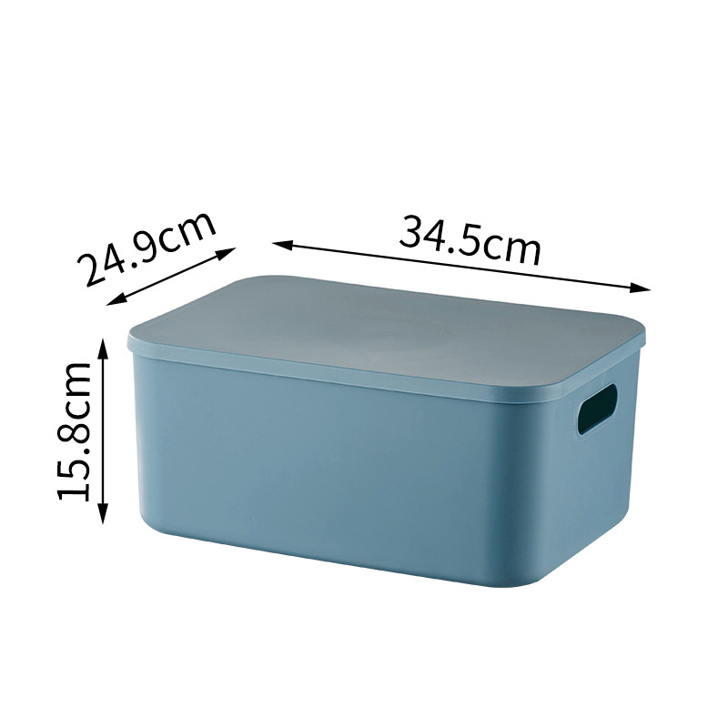 Plastic Storage Box Underwear Toy Stationery Organizer Makeup Jewelry Case Laundry Basket Kitchen Containers for Food with Lids: VIOLET/紫罗兰