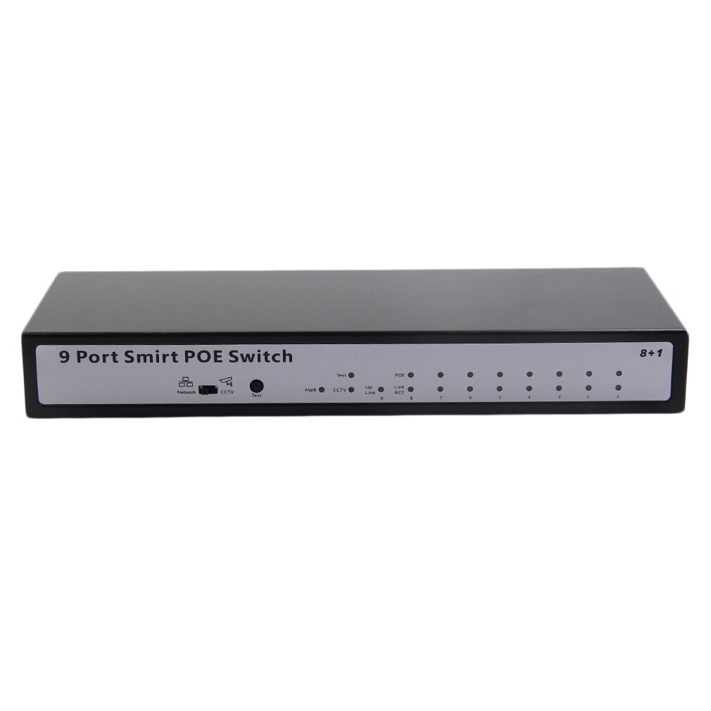 Interruptor estándar IEEE 802, 3af/at 9 + 1 puertos, 10/100Mbps, Ethernet, POE, para Dispositivo de cámara IP, CF1009VP-E negro