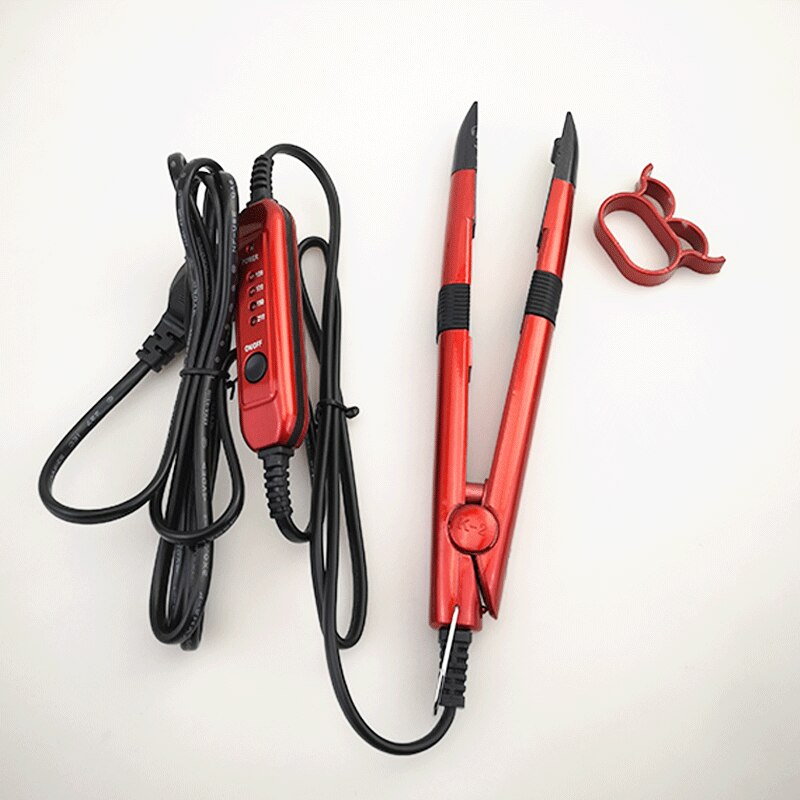 Extensiones de Cabello con calor de hierro, conectores de fusión de cabello, conectores de extensión de cabello de queratina de temperatura Salome: no box