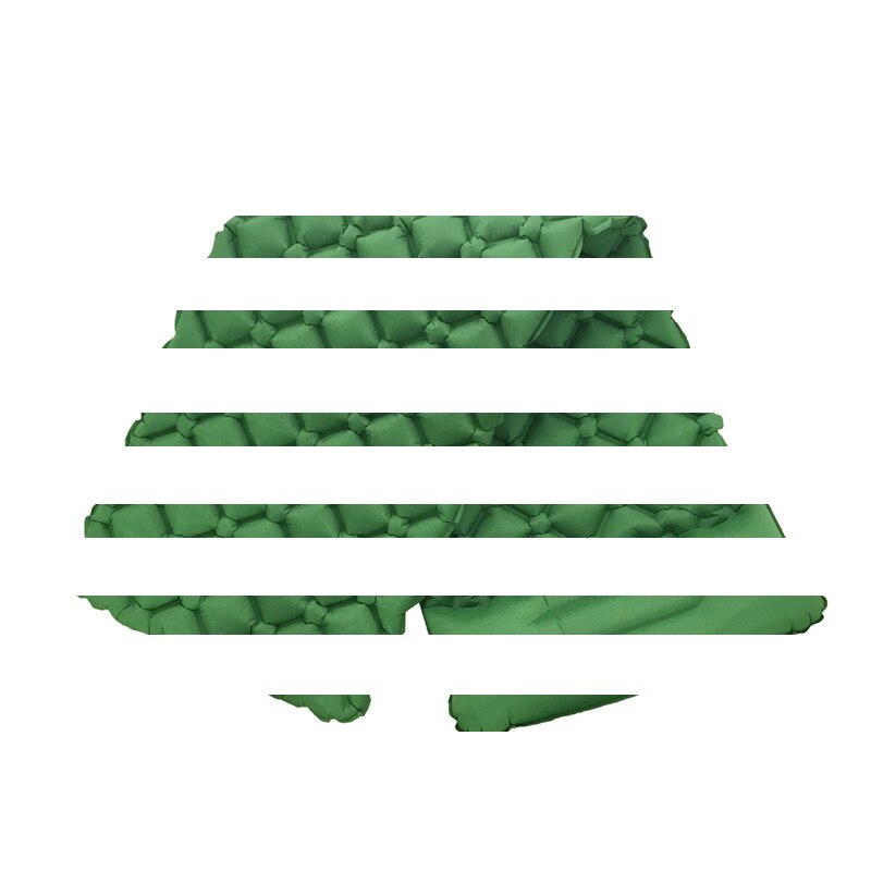 190*56cm Inflatable Outdoor Mattress: Green