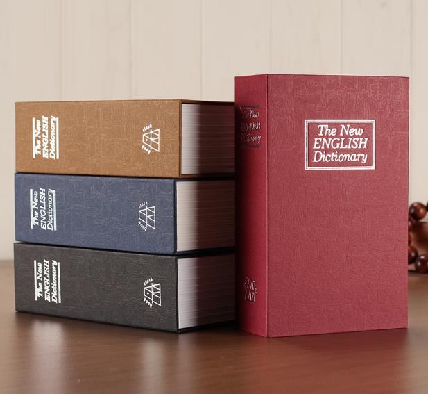 18cm*11.5cm*5.5cm engelske bogsafer ordbog pengeskabe sparebank simuleringsbøger stålkasser