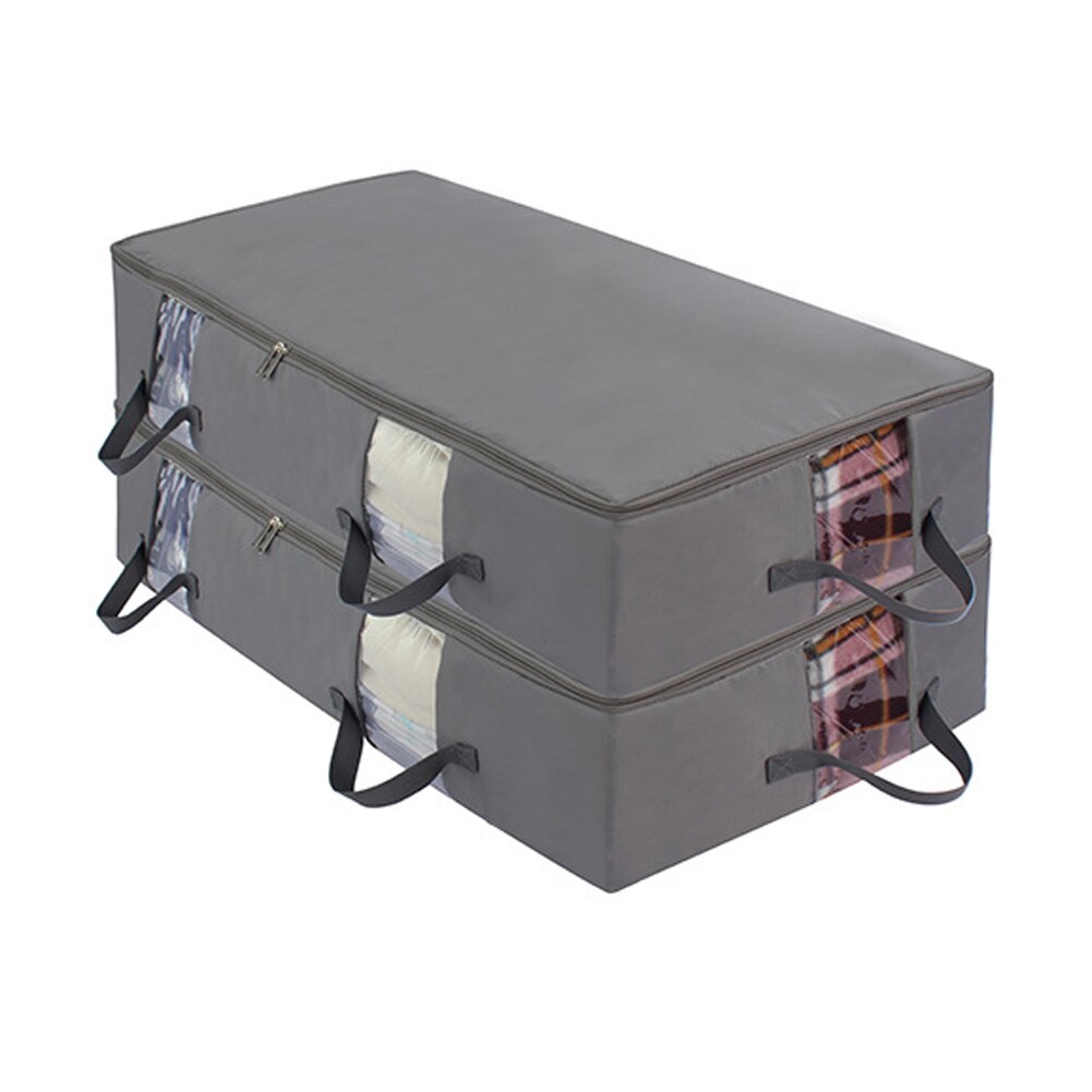 Opvouwbare Onder Bed Opbergzakken Grote Capaciteit Ademend Onderbed Opslag Bakken Dikke Kleding Opbergdozen Ritssluiting Organizer