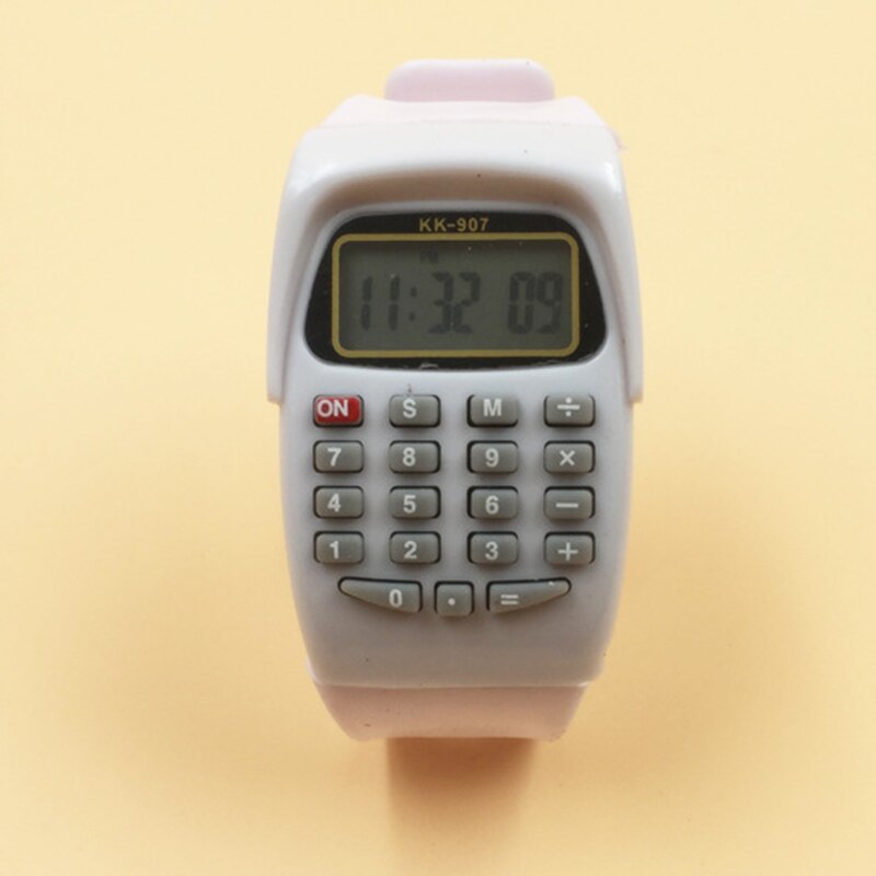 TIke Toker, kinderen Silicon Horloge Jongen Meisje Student Sport Tijd Klok Elektronische Digitale Horloge Relogio Feminino: WHITE