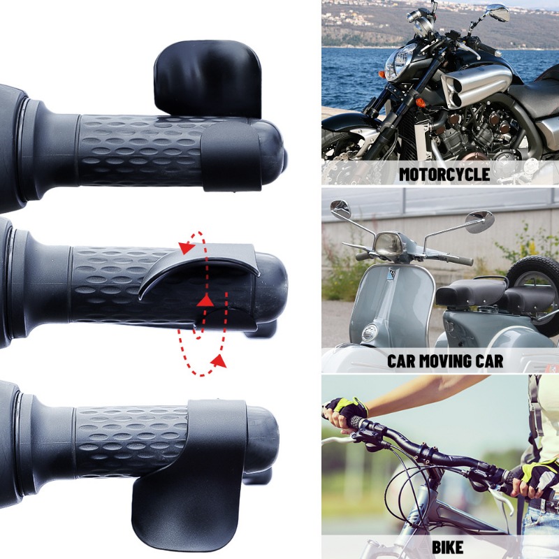 Manopole universali per acceleratore per moto in fibra di carbonio Cruise Control Manubrio Clip per assistente Poggiapolsi Accessori per moto