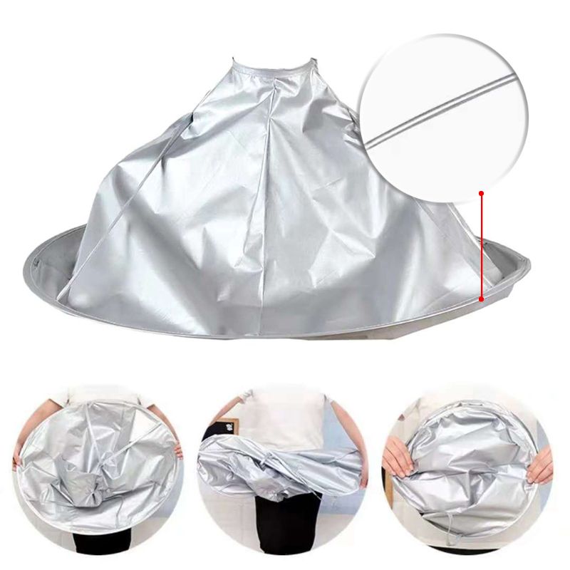 Foldable Hair Cutting Cloak Umbrella Waterproof Cape Salon Hairdresser Antistatic Hairdressing Wrap Haircut Cloth