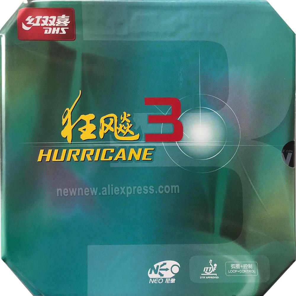 DHS NEO Hurricane 3 NEO Hurricane3 NEO Hurricane-3 Pips-In Table Tennis PingPong Rubber with Orange Sponge 2.15-2.2mm