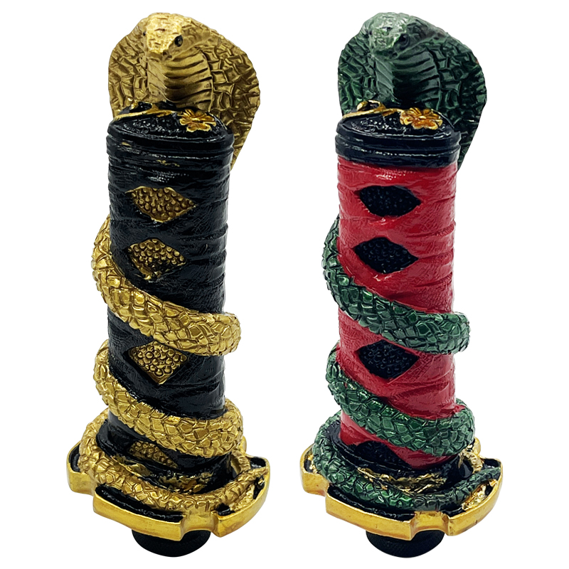 Pomo de cambio Cobra con personalidad, accesorios de decoración para coche, palanca de cambios Manual para coche