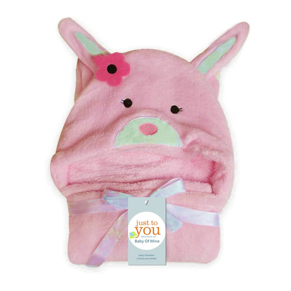 1pc confortable bébé peignoir mignon Animal dessin animé bébés couverture enfants à capuche peignoir enfant en bas âge bébé serviette de bain: rabbit