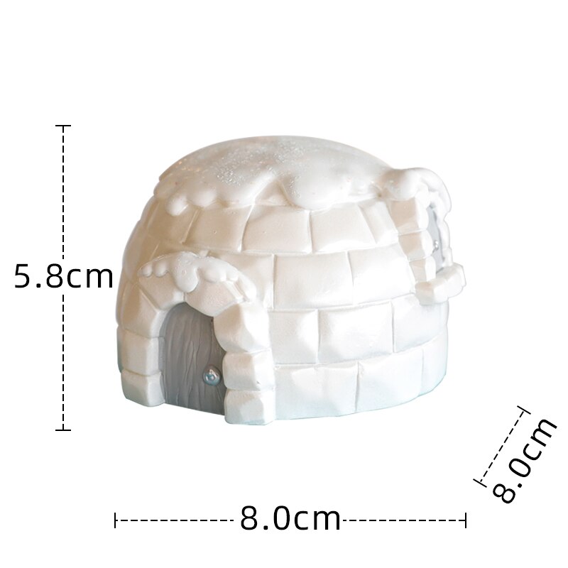 Polar Bear Theme Cake Topper for Home Happy Birthday Merry Ice and Snow Party Ornaments Dessert Baking Decorations Supplies: 2