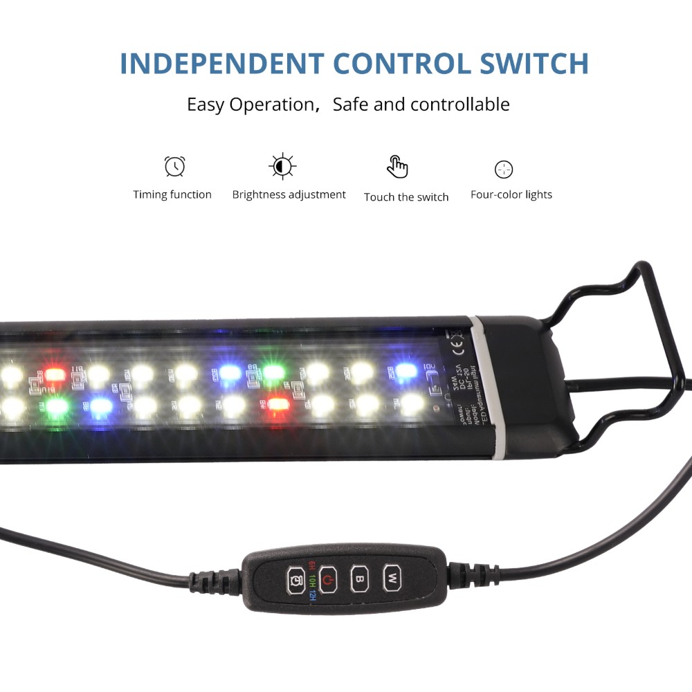 Lighting Aquarium Led Fish Tank Bracket Light Aquascape Lamp Marine Aquarium Lights Decor Deko Reef Aquatic