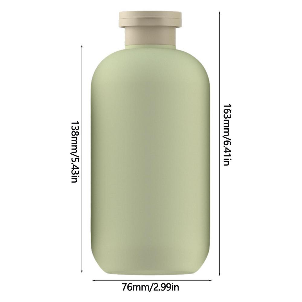 Green Refillable Bottle Filp Lid Empty Plastic Hand Sanitizer Shampoo Lotion Bottles Cosmetic Cream jar Travel tool 200~500ML: black