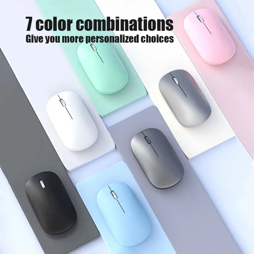 Xiaomi Wireless Bluetooth Mouse Dual Mode DPI Adjustable 2.4G Type-C Rechargeable Silent Ergonomic Morandi Portable Office Mouse