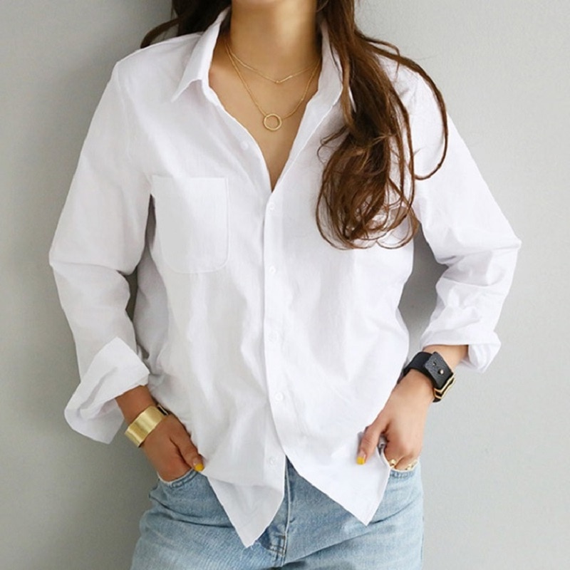 Vintage blusa de las mujeres camisa Casual ropa de oficina blanco suave OL estilo de la camisa de las mujeres para mujer blusa de mujer Tops Blusas