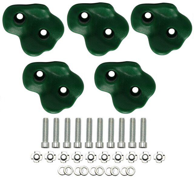 5Pcs Kleurrijke Kinderen En Volwassen Rock Muur Houdt Klimmen Rock Muur Grips Voor Indoor En Outdoor Speeltuin Spelen Set: set 5