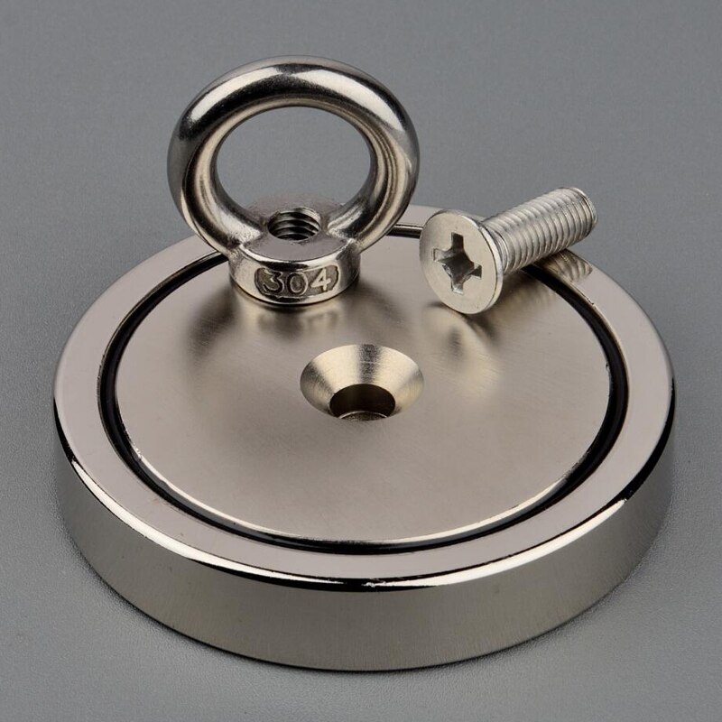 700Kg Hoge Magneet Sterke N52 Krachtige Neodymium Permanente Magneet Magneten Vissen Magneet Met Ring Magnetische Materiaal Base