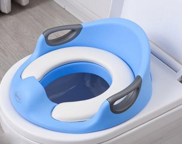 EN71 Stijl Babyzitje Kinderen Wc-bril Zachte Baby Potty Seat Training: Blauw