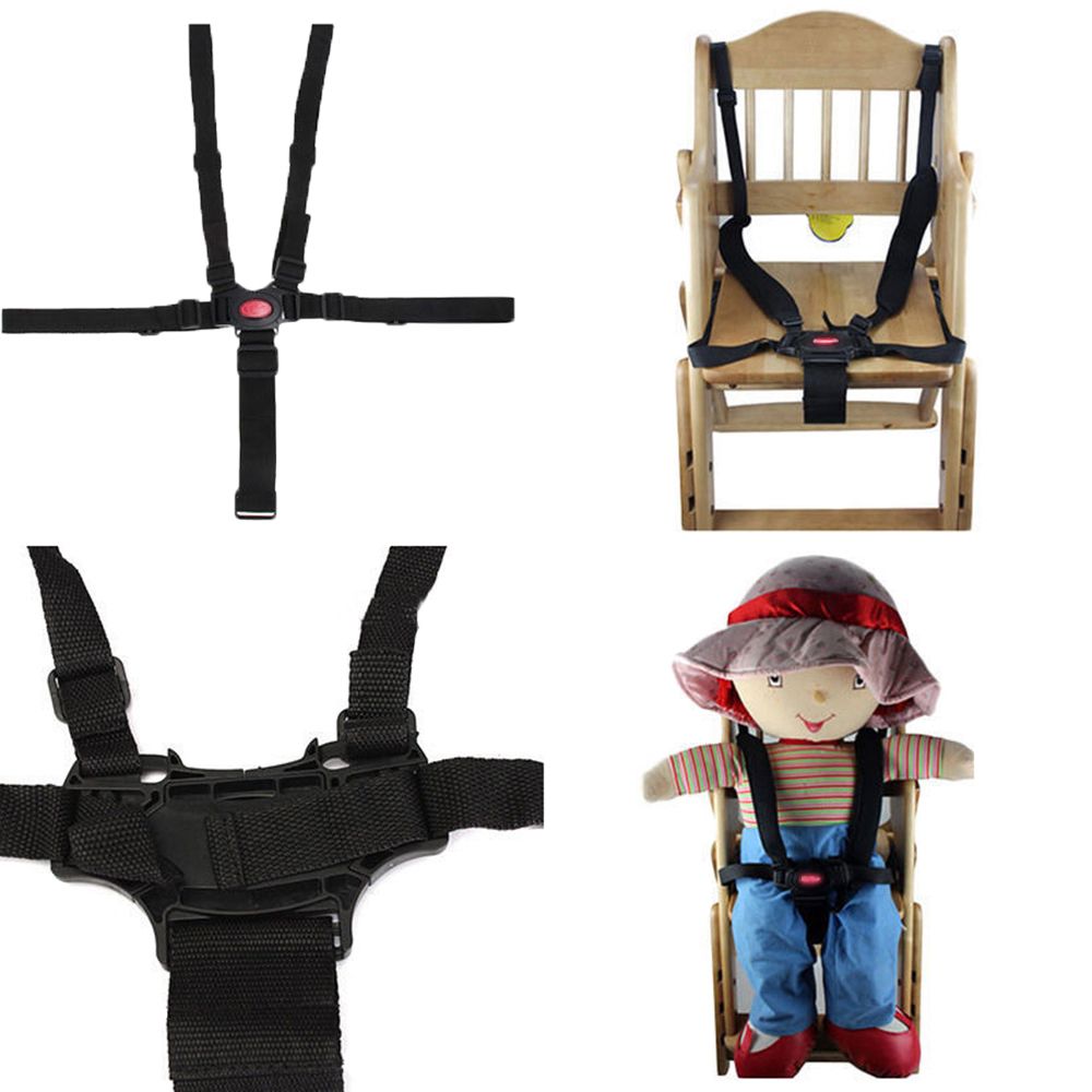 Arnés de 5 puntos de seguridad para coche, correa para cochecito de bebé y niño, silla alta, accesorios para silla exquisita