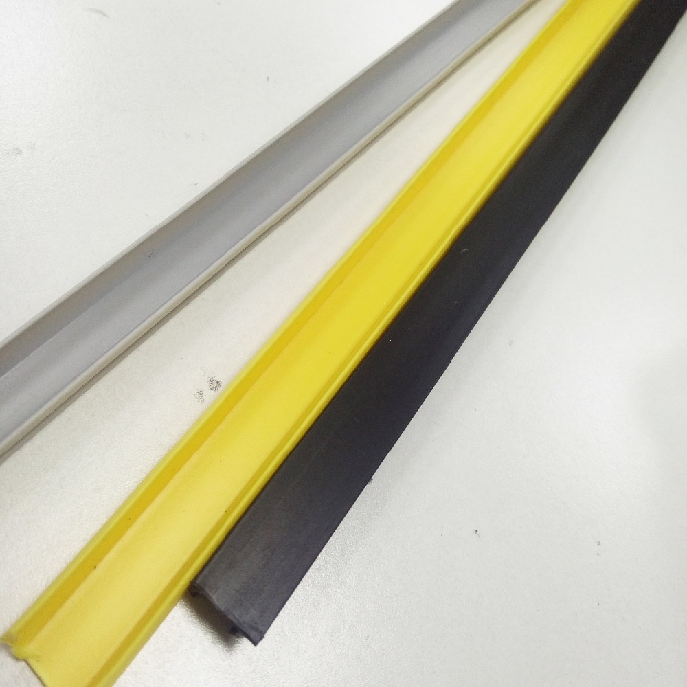 Standard T-Slot Black/Grey/Yellow Cover strip and U-shaped plastic edge trim strip 6mm/8mm/10mm aluminum Extrusion profile