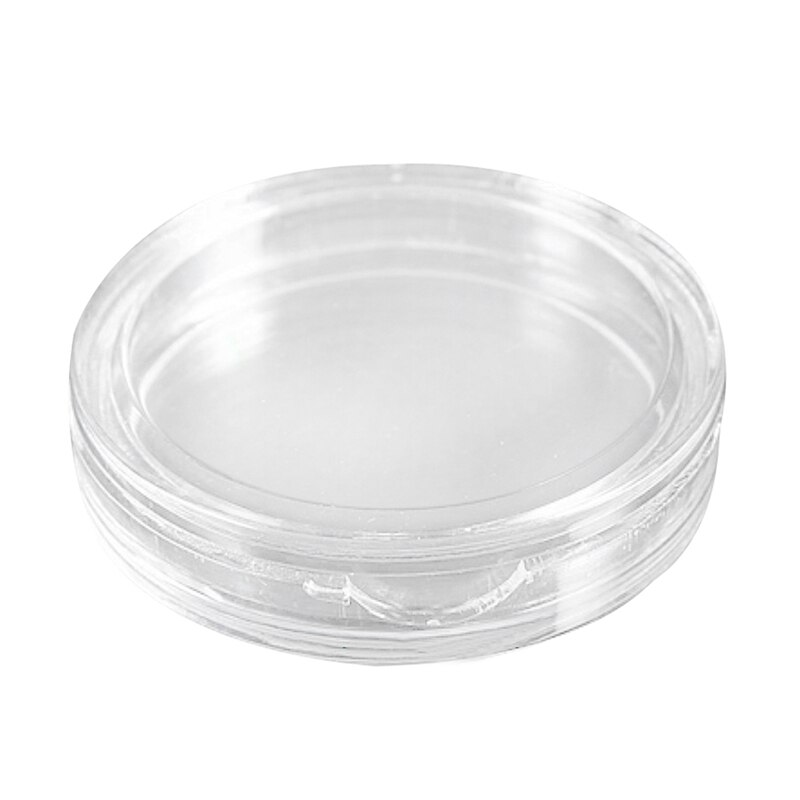 20 pièces petite boîte ronde transparente en plastique Capsules 25mm & 27mm