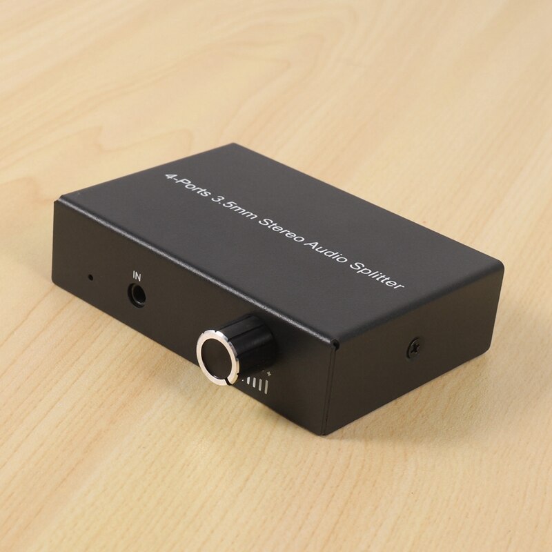 4 Ports 3.5mm Audio Splitter Multiple Audio Outputs Headphone Amplifier Stereo Audio Amplifier Earphone Splitter