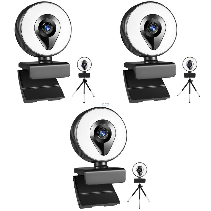 Webcam 1080 4K 2K Focus AutoFocus Web Cam USB PC Computer Microphone Desktop 360° Camera Video Widescreen Live Cam 800W