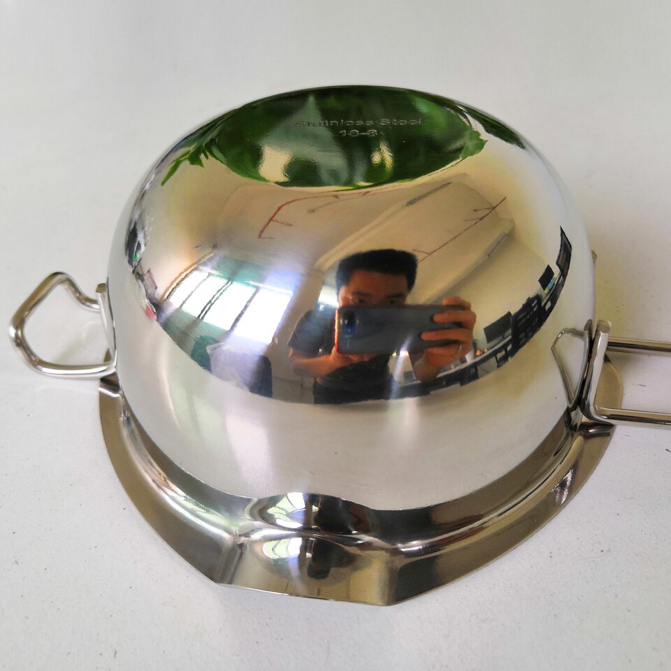 Stainless Steel Chocolate Melting Pot Furnace Baking Pastry Cake Tool Heated Milk Bowl With Handle Butter Heating Container