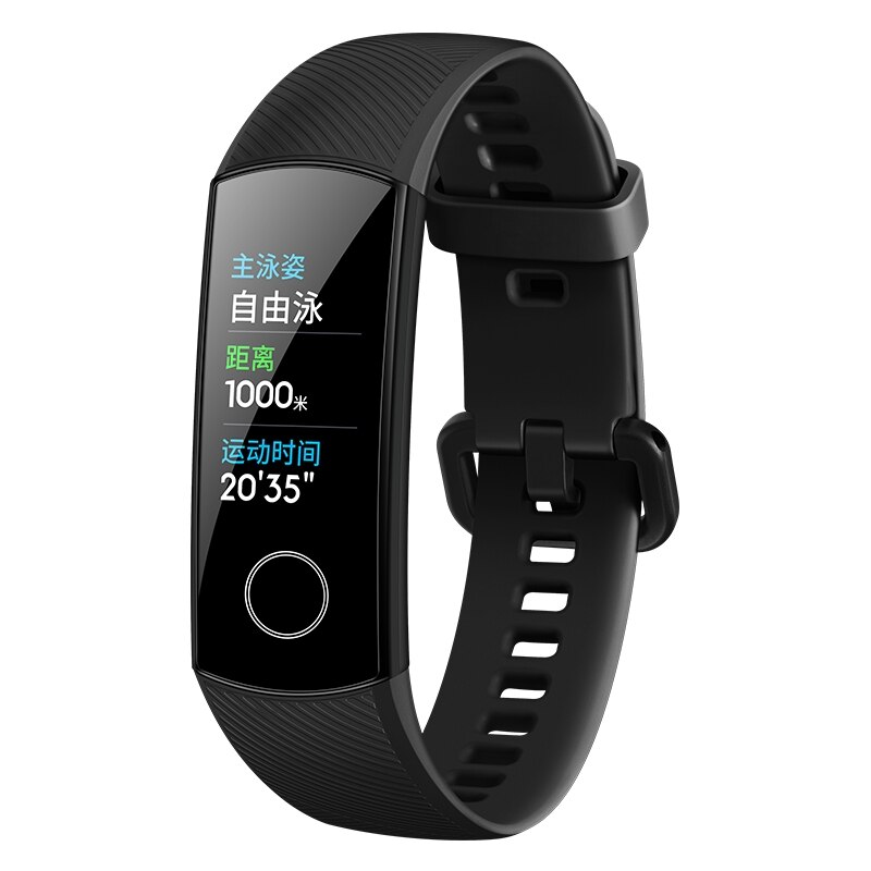Large Full Color AMOLED Fitness Band Huawei Smart Sport Band Passometer Honor Band 5 Smart Sleep Tracker: Black