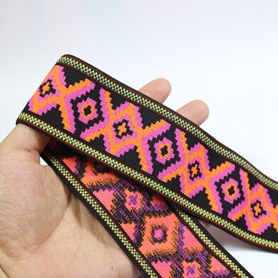 50mm nylon fargerike elastiske bånd gjør-det-selv-belte bånd kjole bukser sko klær gummi 4cm webbing plagg sytilbehør