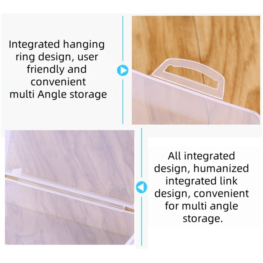 Transparente Aufbewahrungsbox, transparente Aufbewahrungsbehälter, kleine Aufbewahrungsbehälter, Kunststoffbehälter mit aufklappbarem Deckel zum Basteln, Perlen, Schmuck