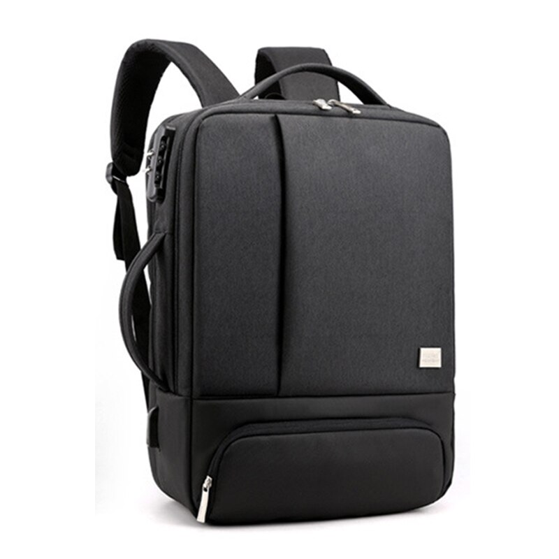 17 Inch 15.6 ''Anti Diefstal Mannelijke Notebook Reis Rugzak Laptop Rugzakken Kantoor Vrouwen Reizen Bagpack Mens Schooltas rugzak: black