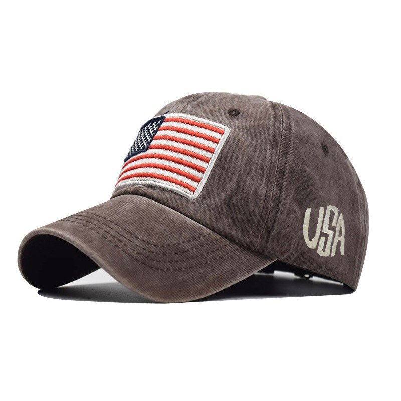 #45 baseball cap til voksen klassisk amerikansk flag vasket gammelt brev amerikansk solskærm baseball cap casquette baseball бейсболки: B