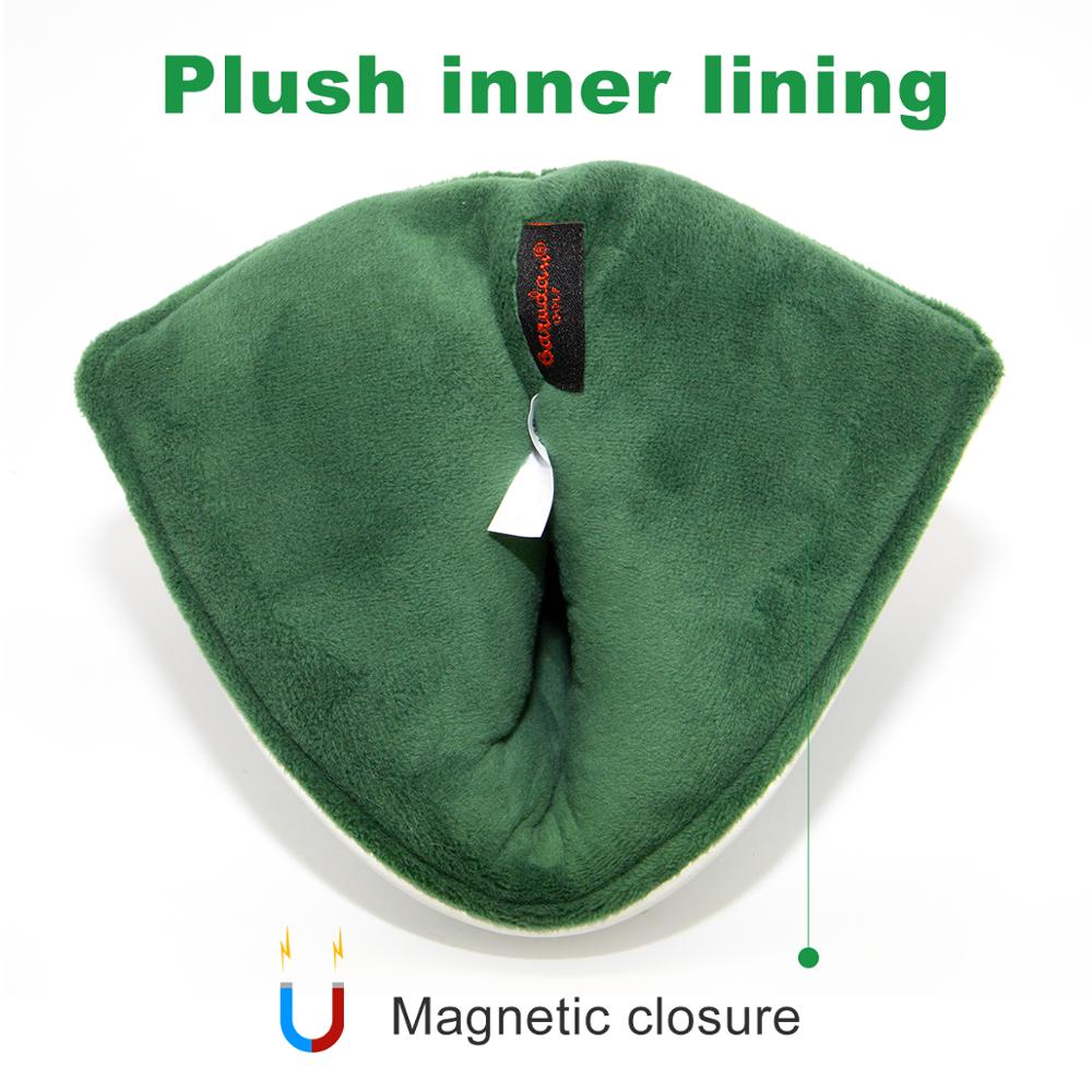 Golf Putter Cover,Golf Club Head Covers for Putter PU Leather Blade Putter Headcover with Magnetic Four-leaf Clover Series