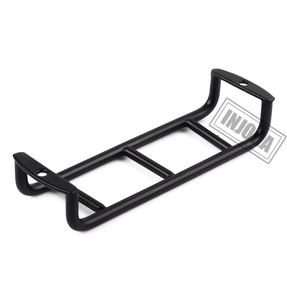 Injora 1 stk lige/buet metal sort stige trapper til 1:10 rc sten crawler traxxas trx 4 aksial scx 10 90046 d90