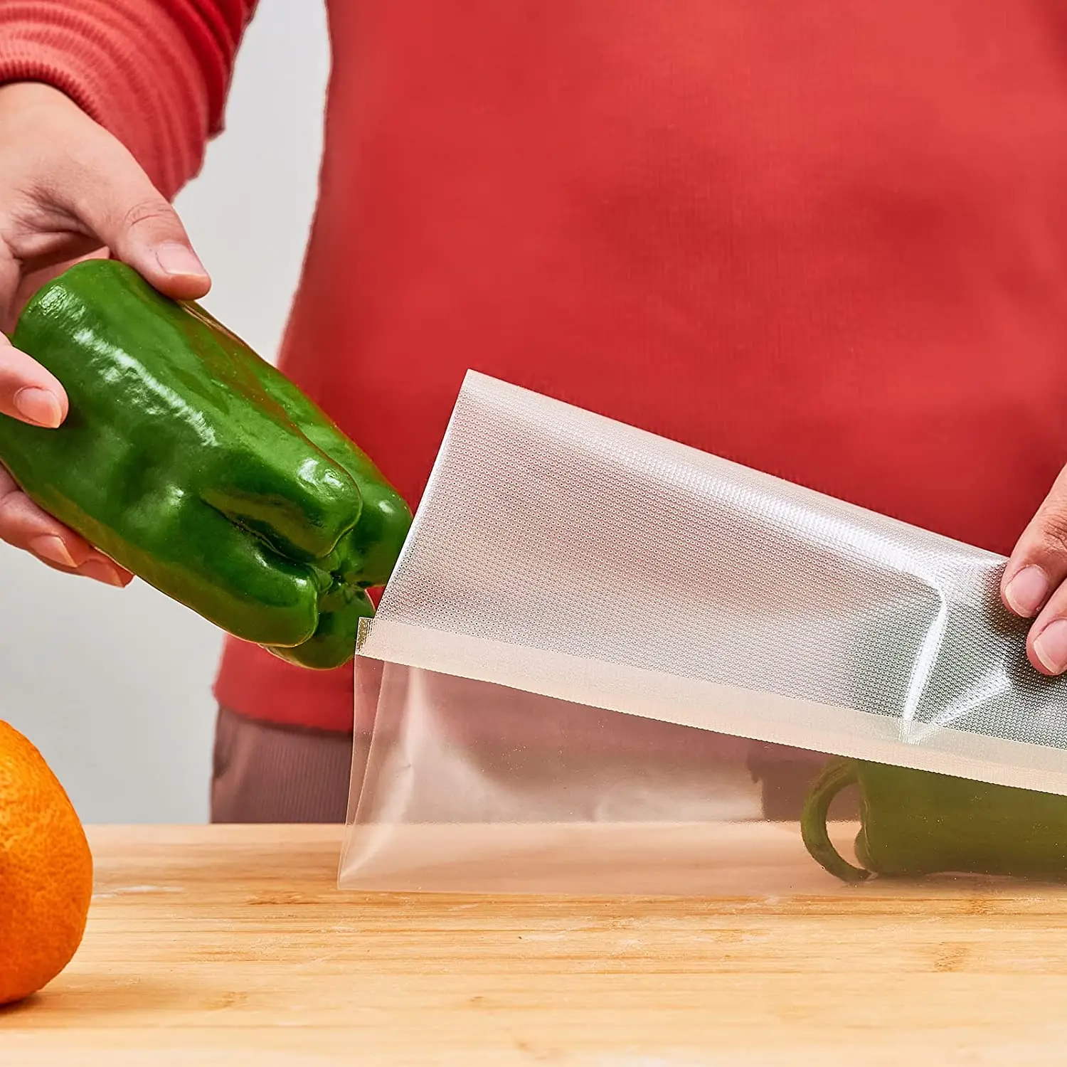 Vacuüm Voedselbesparende Sealer Zakjes 12/15/20/25/28/Cm Sous Vide Opslag Verpakking Zak Voor Vlees Fruit Groenten Noten