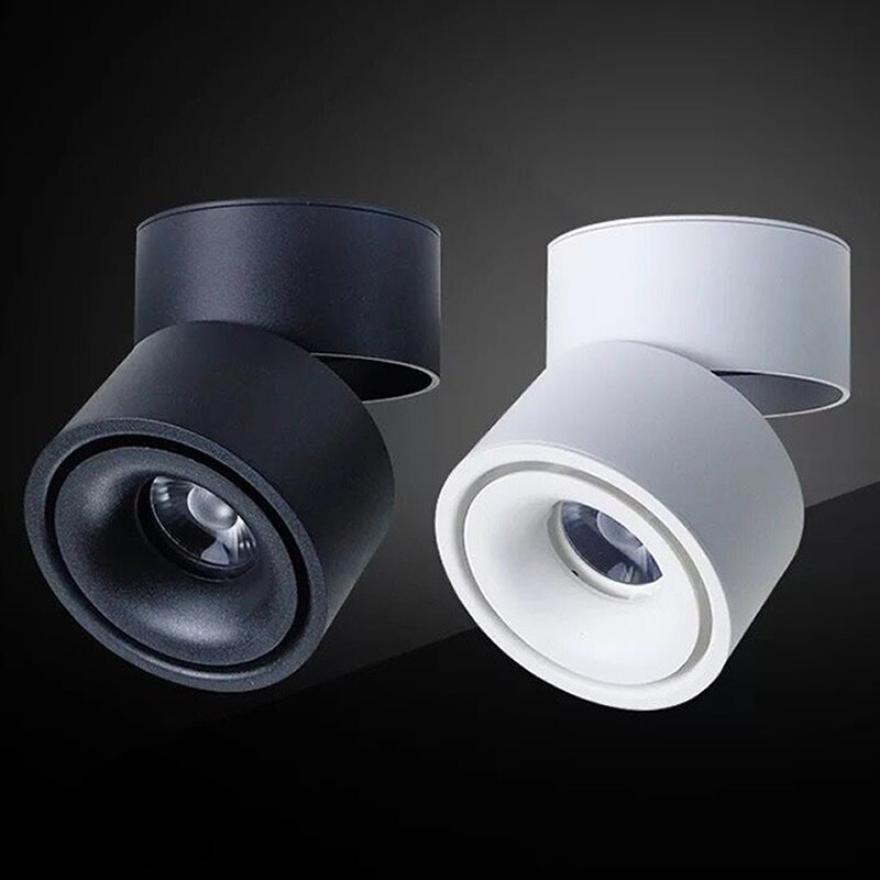 2 pièces Dimmable éclairage de piste vêtements chaussures magasin magasin lampe 12 W 15 W 18 W blanc/noir shell AC110-240V Spot Rail Rail lumière