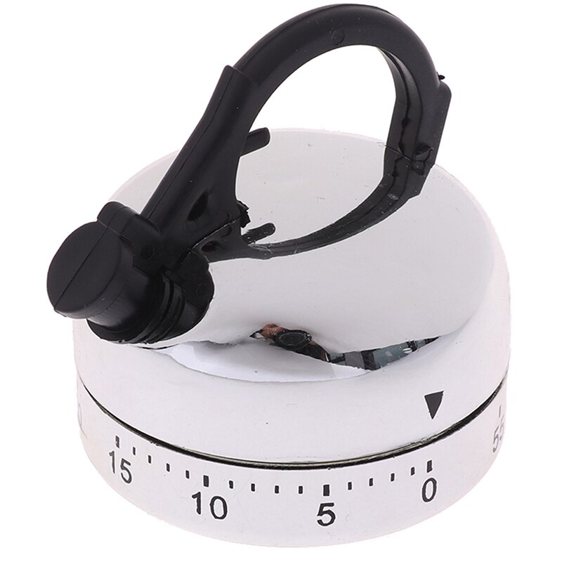 60 Minute Kitchen Timer Alarm Mechanical Teapot Shaped Timer Clock Counting Minuteur Cuisine Kettle Styling Clockwork Timer